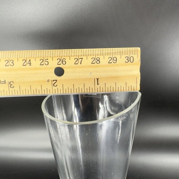 Krosno Clear Heart Shaped Crystal Glass Vase Made In Poland Glass Vase Vintage - Picture 4 of 14